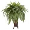 Nearly Natural Boston Fern W/Stand Silk Plant 38"