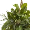 46" X 28" Artificial Mixed Pothos And Boston Fern In Hanging Basket - Nearly Natural -Nearly Natural GUEST 164a493f 8622 4ed2 a6e1 1d114aa950a0