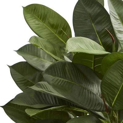 23" X 15" Artificial Oak Ficus Plant In Decorative Pot - Nearly Natural 3 23" X 15" Artificial Oak Ficus Plant In Decorative Pot - Nearly Natural