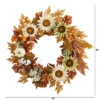 Nearly Natural 30” Autumn Sunflower, White Pumpkin And Berries Artificial Fall Wreath 1 Nearly Natural 30” Autumn Sunflower, White Pumpkin And Berries Artificial Fall Wreath -Nearly Natural GUEST 17be30cc c882 4e43 9f44 b5b3f45f7b2c