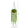 Nearly Natural 3-ft Eucalyptus Artificial Plant In Hanging Basket -Nearly Natural GUEST 1b46edb1 73f3 405a 8739 39aa447a23b0