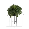 Nearly Natural 51-in Boston Fern Artificial Plant In Black Planter With Stand -Nearly Natural GUEST 2b8972a1 be6b 4b8f b7d7 d918047ea4cb