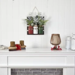 Nearly Natural 17-in Holiday Assorted Christmas Pine Hanging Three Piece Mason Jar Artificial Arrangement Wall Art Décor 9 Nearly Natural 17-in Holiday Assorted Christmas Pine Hanging Three Piece Mason Jar Artificial Arrangement Wall Art Décor -Nearly Natural GUEST 2ce7585b f1c0 4f45 b826 e05f9bc7e098