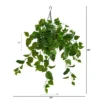 Nearly Natural 2.5-ft Philodendron Artificial Plant In Hanging Basket