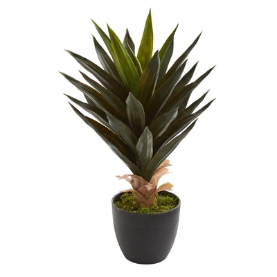 Nearly Natural 20-in Agave Artificial Plant (Set Of 2)" 3 Nearly Natural 20-in Agave Artificial Plant (Set Of 2)"