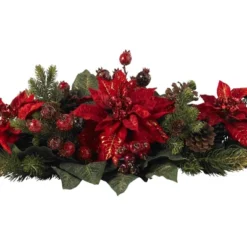 Poinsettia & Berry Centerpiece - Nearly Natural 7 Poinsettia & Berry Centerpiece - Nearly Natural -Nearly Natural GUEST 36e307bf 42ac 4622 97ca efaa6bd989e7