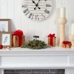 Nearly Natural 16-in Flocked Artificial Christmas Pine Candelabrum With 35 Multicolored Lights And Pine Cones 10 Nearly Natural 16-in Flocked Artificial Christmas Pine Candelabrum With 35 Multicolored Lights And Pine Cones -Nearly Natural GUEST 3b42bcf4 9c6a 42fc b35b 96f43c185bbe