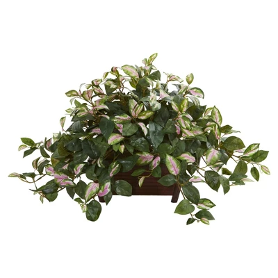 Nearly Natural Hoya 16-in Artificial Plant In Decorative Planter 3 Nearly Natural Hoya 16-in Artificial Plant In Decorative Planter