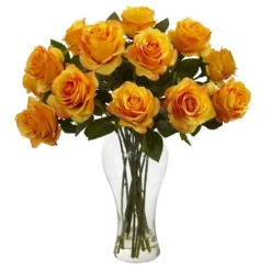 Nearly Natural 18-in Blooming Roses With Vase 12 Nearly Natural 18-in Blooming Roses With Vase -Nearly Natural GUEST 50a33763 c85b 4e13 b534 2f3f04868ed2