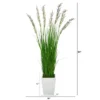 Nearly Natural 64-in Wheat Grass Artificial Plant In White Metal Planter -Nearly Natural GUEST 547f1a71 b37f 42fe b3a0 819381cab4f1