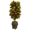 Nearly Natural 5.5-ft Croton Artificial Plant In Decorative Planter (Real Touch) -Nearly Natural GUEST 65607bf4 8391 4310 a0b1 021ed51b49d2