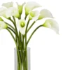 20" X 15" Artificial Calla Lily Flower Plant Arrangement In Vase - Nearly Natural -Nearly Natural GUEST 66302e0a 8726 4d10 afdf 07625aec3b50