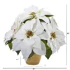 Nearly Natural 13-in Poinsettia Artificial Arrangement In Ceramic Vase 2 Nearly Natural 13-in Poinsettia Artificial Arrangement In Ceramic Vase -Nearly Natural GUEST 66724ac7 6782 4ce6 b0c3 91164cb05198
