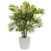 Nearly Natural 19.5-in Palms In White Planter Artificial Plant (Set Of 2) -Nearly Natural GUEST 69041cc0 cddc 4095 b855 2147bf8ada91