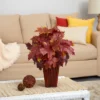 Nearly Natural 19-in Autumn Maple Leaf Artificial Plant In Decorative Planter -Nearly Natural GUEST 6938f785 fa12 4e64 a6e4 090ea6d51a1a