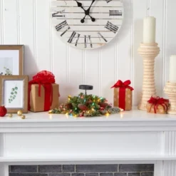 Nearly Natural 16-in Flocked Artificial Christmas Pine Candelabrum With 35 Multicolored Lights And Pine Cones 11 Nearly Natural 16-in Flocked Artificial Christmas Pine Candelabrum With 35 Multicolored Lights And Pine Cones -Nearly Natural GUEST 70e7f36f a564 4870 bbbe 4bec06a92580