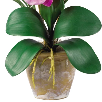 Nearly Natural Phalaenopsis Silk Orchid Flower Arrangement Mauve 4 Nearly Natural Phalaenopsis Silk Orchid Flower Arrangement Mauve - Image 2