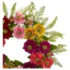 Mixed Flower Wreath - Nearly Natural -Nearly Natural GUEST 7afd5e1d 9575 4eee b46d 5a360b287185
