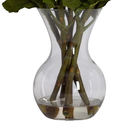 23" X 21" Artificial Hydrangea Flower Plant Arrangement In Vase - Nearly Natural 4 23" X 21" Artificial Hydrangea Flower Plant Arrangement In Vase - Nearly Natural - Image 2