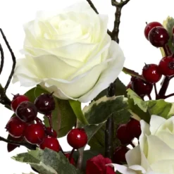 Merry Christmas Rose Hydrangea Arrangement - Nearly Natural -Nearly Natural GUEST 85fdf2b5 ab25 4023 8fe8 92fe7815d60b