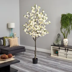 Nearly Natural 6.5-ft Apple Flower Artificial Tree 7 Nearly Natural 6.5-ft Apple Flower Artificial Tree -Nearly Natural GUEST 91f4219a 6221 45e9 a54e 0dde3330d4d5