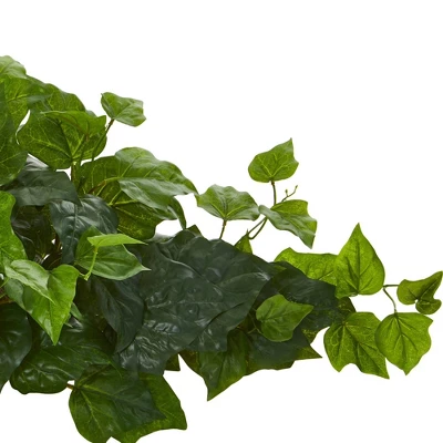 12" X 24" Artificial London Ivy Ledge Plant In Basket - Nearly Natural 4 12" X 24" Artificial London Ivy Ledge Plant In Basket - Nearly Natural - Image 2