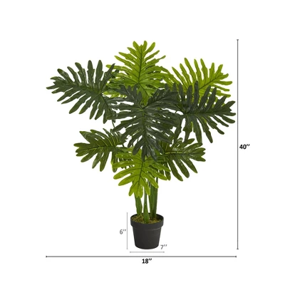 Nearly Natural 40-in Philodendron Artificial Plant (Real Touch) 3 Nearly Natural 40-in Philodendron Artificial Plant (Real Touch)