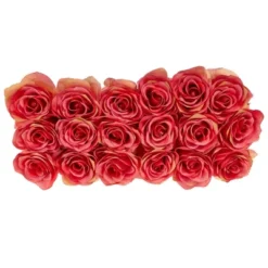 Nearly Natural 6-in Dozen Silk Roses In Ceramic Rectangular Planter -Nearly Natural GUEST be6f87e5 d440 4162 8b1f b881797c1914