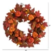 Nearly Natural 24” Autumn Maple Leaves, Pumpkin, Pinecone And Berries Artificial Fall Wreath 2 Nearly Natural 24” Autumn Maple Leaves, Pumpkin, Pinecone And Berries Artificial Fall Wreath -Nearly Natural GUEST c25335e6 087c 4c66 ad8b 22d4bd2d7fb9