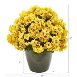 Nearly Natural 17-in Geranium Artificial Plant UV Resistant (Indoor/Outdoor) -Nearly Natural GUEST c96d48f8 aace 4ca1 aeaf 82acfe0d15a2