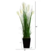 Nearly Natural 4.5-ft Wheat Plum Grass Artificial Plant In Black Metal Planter 2 Nearly Natural 4.5-ft Wheat Plum Grass Artificial Plant In Black Metal Planter -Nearly Natural GUEST cd2440f8 6e19 4147 8988 2e1ec378aa7d