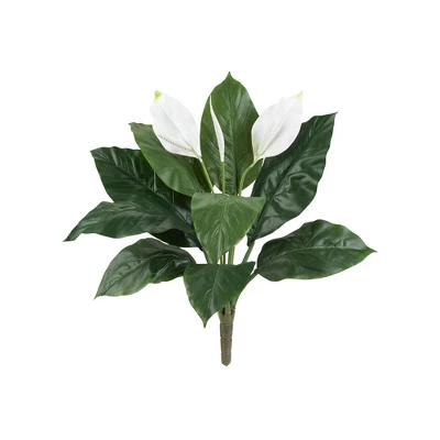 Nearly Natural 24-in Spathiphyllum Artificial Plant (Set Of 3) 3 Nearly Natural 24-in Spathiphyllum Artificial Plant (Set Of 3)