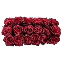Nearly Natural 6-in Dozen Silk Roses In Ceramic Rectangular Planter -Nearly Natural GUEST db743e27 997b 48d5 bf60 3edea7f0b68b