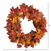 Nearly Natural 22” Maple Leaf Artificial Wreath -Nearly Natural GUEST e859282d 1f9c 4169 b0aa 5a58b9602631