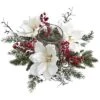 6.5" X 17" Artificial Frosted Magnolia And Berry Plant Arrangement Candelabrum - Nearly Natural 2 6.5" X 17" Artificial Frosted Magnolia And Berry Plant Arrangement Candelabrum - Nearly Natural -Nearly Natural GUEST ee50ed0e ec0a 4626 baaa 532dd80f9948