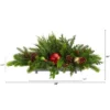 Nearly Natural 24-in Cedar Pine, Pinecones And Ornaments Artificial Christmas Arrangement In Tin Vase -Nearly Natural GUEST f5a2f5bc aac3 4116 8436 e312580ed08a