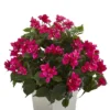 Nearly Natural 31-in Bougainvillea Artificial Plant In White Tower Planter" -Nearly Natural GUEST fa05bdb1 b36e 4d67 af38 89dde757bb02