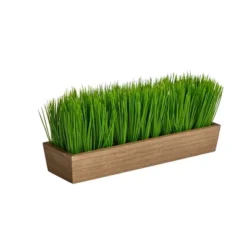 Nearly Natural 12-in Grass Artificial Plant In Decorative Planter -Nearly Natural GUEST fc87e4a4 5ae1 4bd4 8aaa e6a94f3a956b